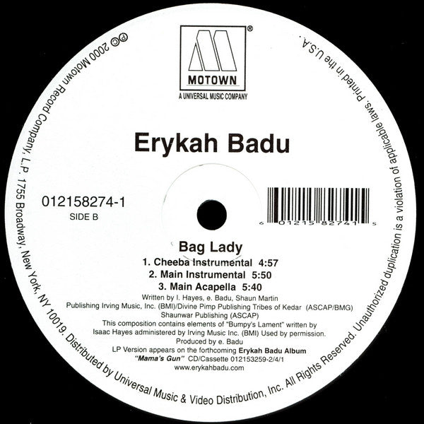 Master Release: Bag Lady by Erykah Badu