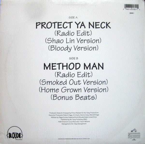 Release: Protect Ya Neck-Vinyl-US-1993-07863-62530-1, 07863-62530-1, 07863-62530-1-221007