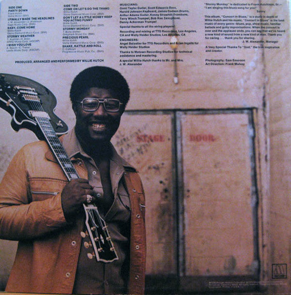 Master Release: Concert In Blues by Willie Hutch