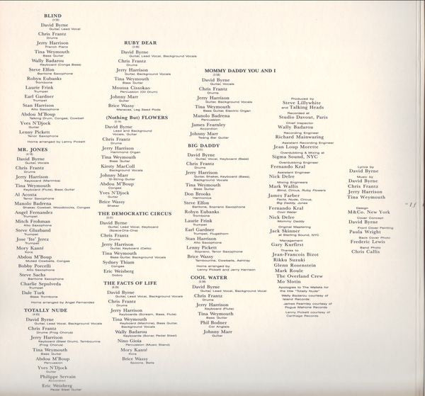 Release: Naked-Vinyl-US-1988-1-25654, 9 25654-1-266416