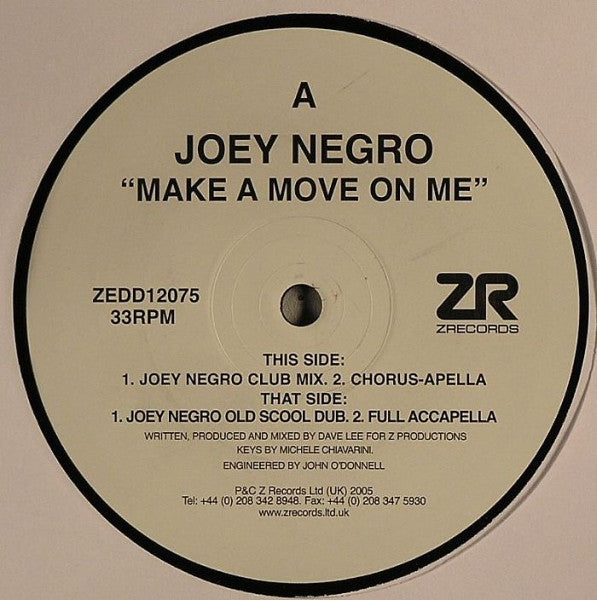 Master Release: Make A Move On Me by Joey Negro