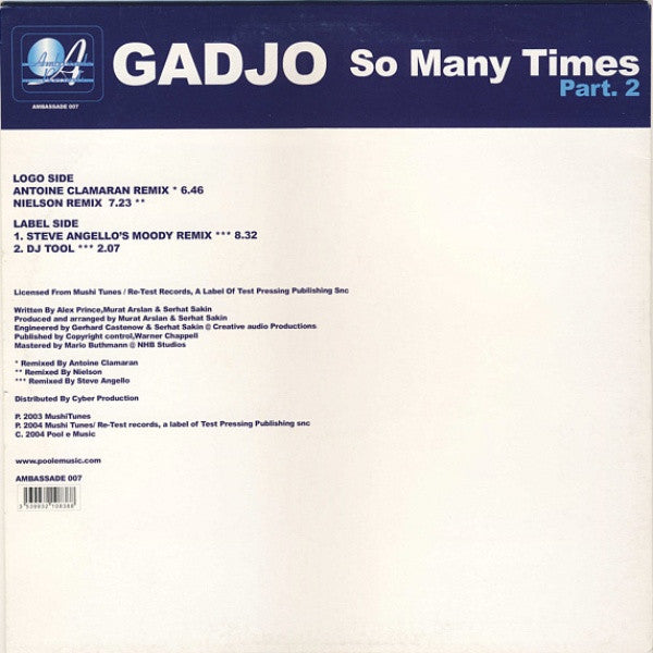 Master Release: So Many Times by Gadjo