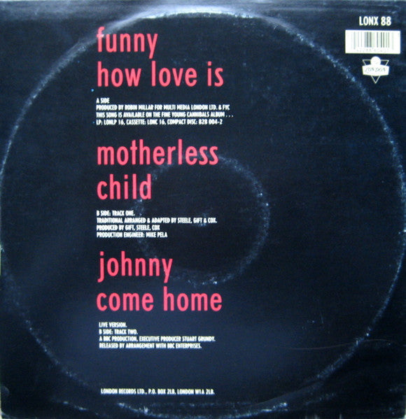 Release: Funny How Love Is-Vinyl-UK-1986-LONX 88-507244