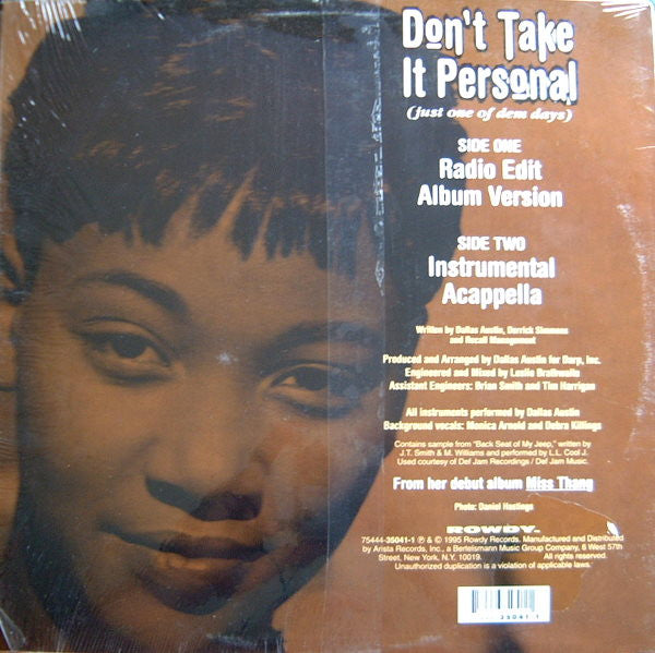 Master Release: Don't Take It Personal (Just One Of Dem Days) by Monica