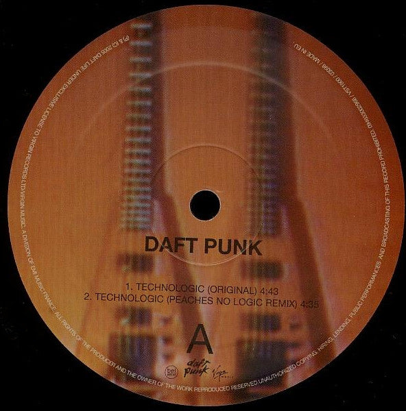 Release: Technologic-Vinyl-Europe-2005-VST1900, 0946 3 30029 6 8, 094633002968-483262