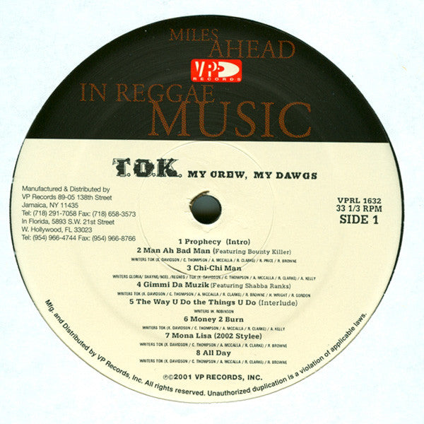 Master Release: My Crew, My Dawgs by T.O.K.