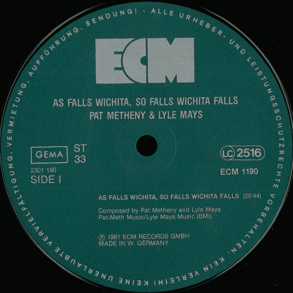 As Falls Wichita, So Falls Wichita Falls