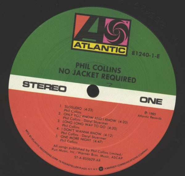 Release: No Jacket Required-Vinyl-US-1985-81240-1, 7 81240 1, 81240-1-E-676772
