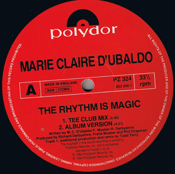Master Release: The Rhythm Is Magic by Marie-Claire D'Ubaldo