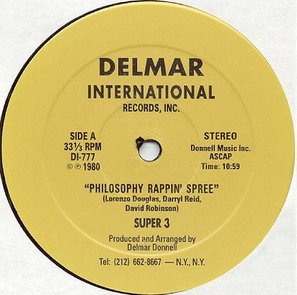 Master Release: Philosophy Rappin' Spree by Super 3