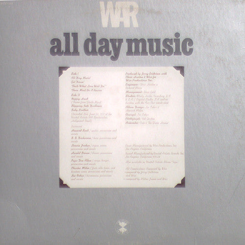 Release: All Day Music-Vinyl-US-1971-UAS5546, UAS5546, UAS-5546, UAS-5546-579659