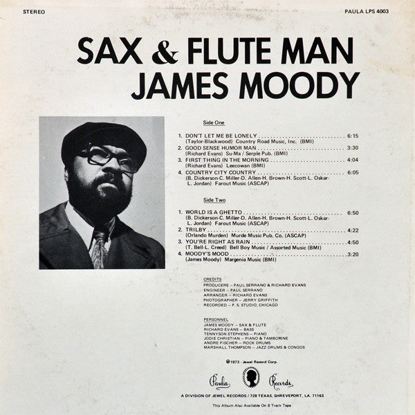 Master Release: Sax & Flute Man by James Moody