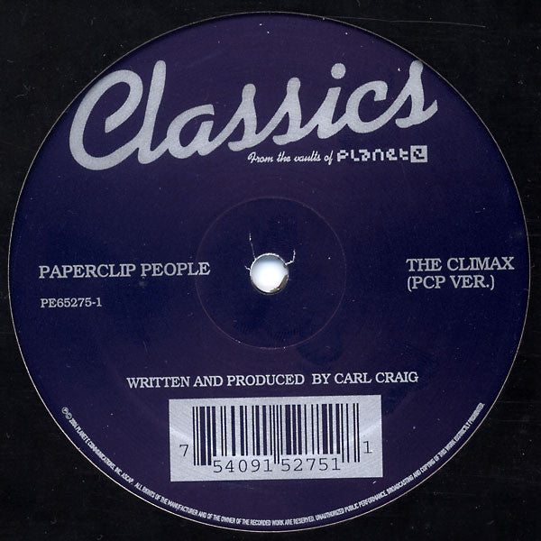 Master Release: Throw / The Climax by Paperclip People