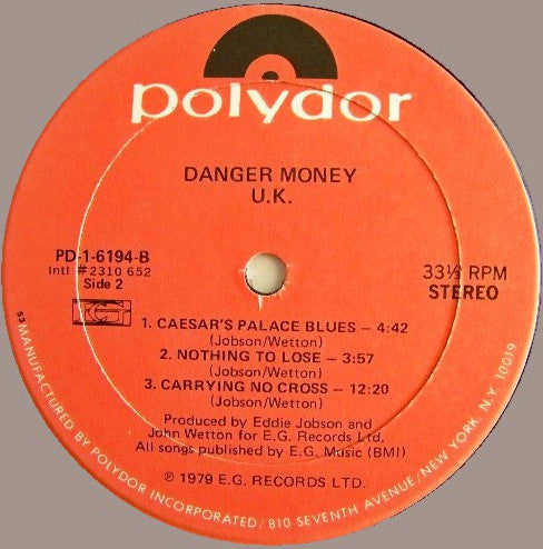 Danger Money