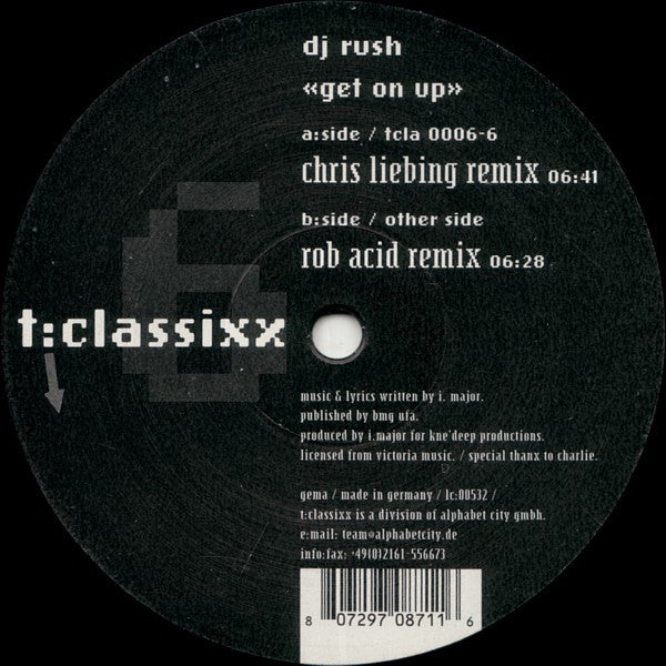 Release: Get On Up Remix E.P.-Vinyl-Germany-2003-TCLA 0006-6-163889