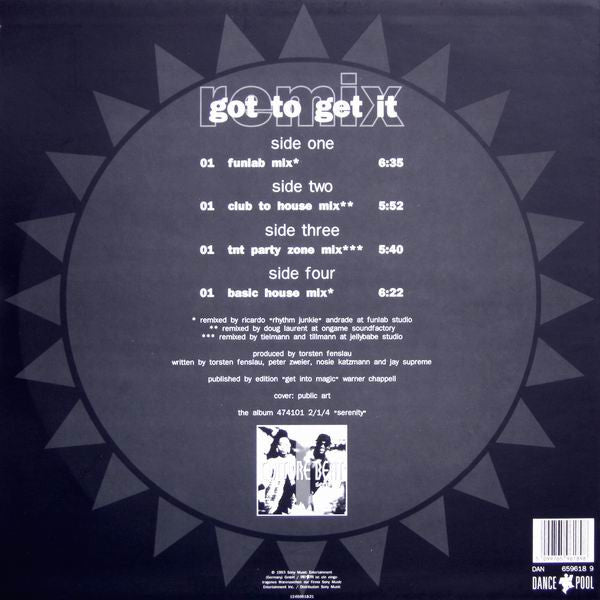 Release: Got To Get It-Vinyl-Europe-1993-659618 9, DAN 659618 9-467757
