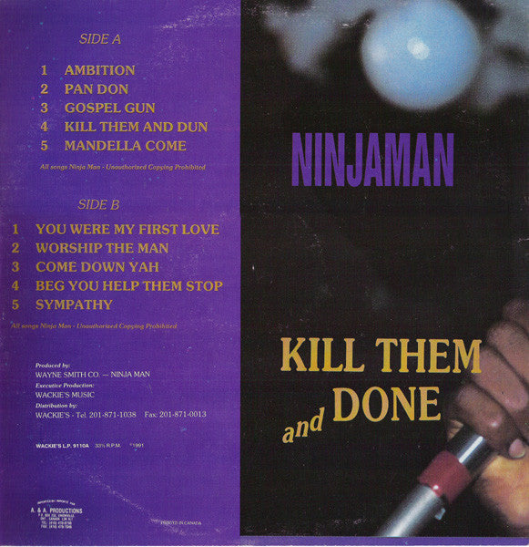 Master Release: Kill Them And Done by Ninjaman