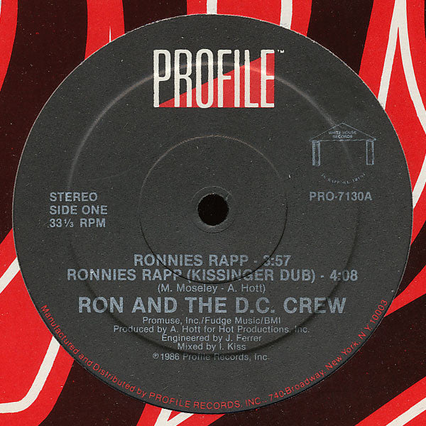 Release: Ronnies Rapp-Vinyl-US-1986-PRO-7130, PRO-7130-178891