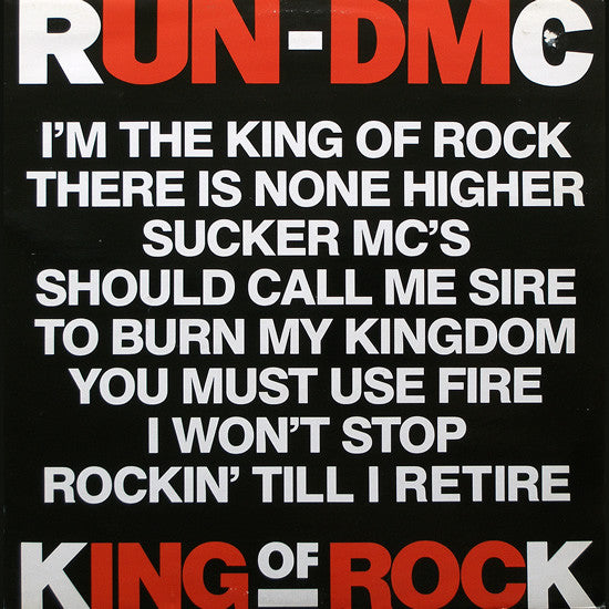 Release: King Of Rock-Vinyl-UK-1986-12 BRW 56-200288