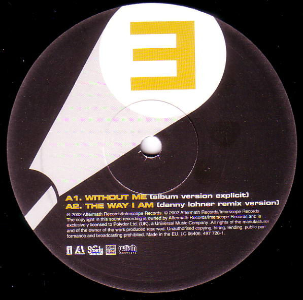 Release: Without Me-Vinyl-UK-2002-497 728-1, 497 728-1, 497 728-1, 497 728-1-365065
