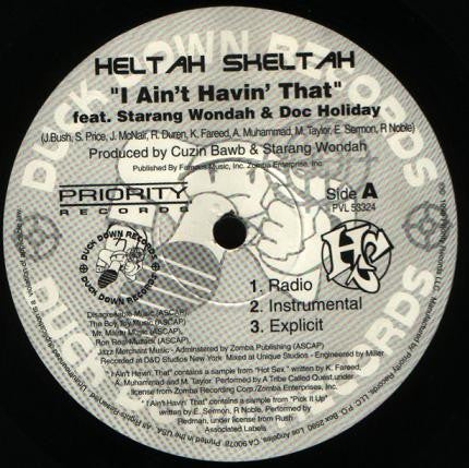 Release: I Ain't Havin' That-Vinyl-US-1998-PVL 53324, PVL 53324-376008