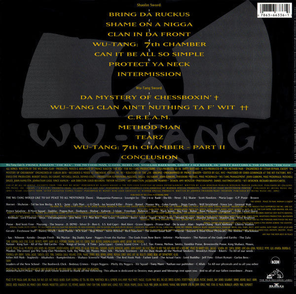 Master Release: Enter The Wu-Tang (36 Chambers) by Wu-Tang Clan