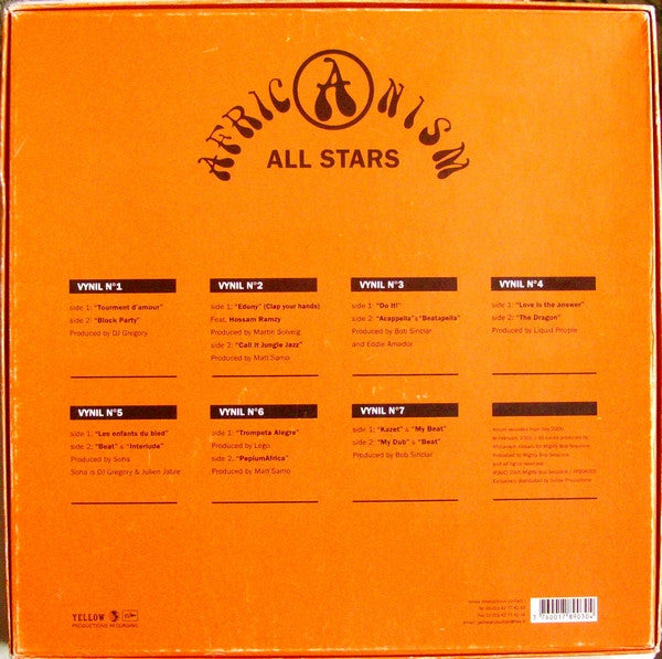 Release: Africanism Allstars - Vol. 1-Box Set, Vinyl-France-2001-YPBOX001-173942