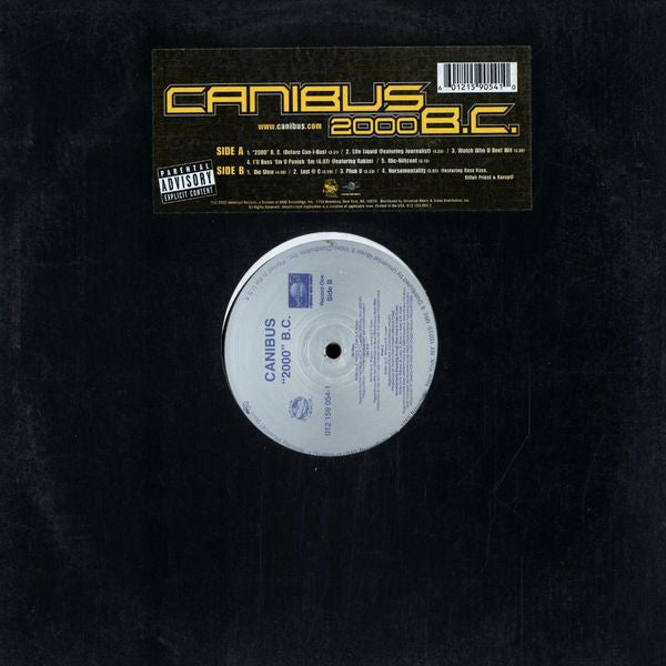 Master Release: 2000 B.C. (Before Can-I-Bus) by Canibus