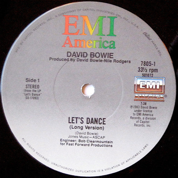 Release: Let's Dance-Vinyl-US-1983-7805-467825