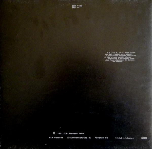 Release: Dolmen Music-Vinyl-Germany-1981-ECM 1197, 2301 197-414687