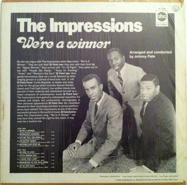 Master Release: We're A Winner by The Impressions