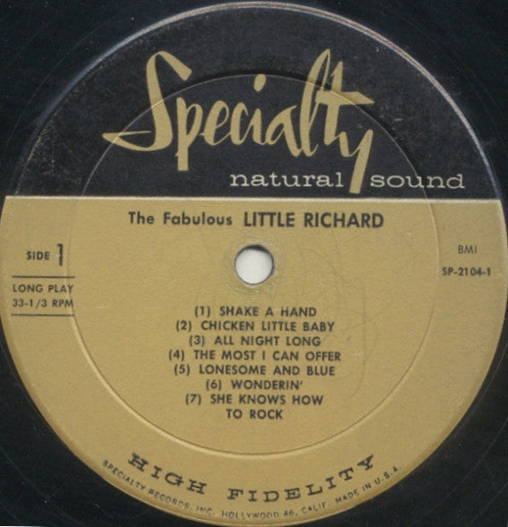 Release: The Fabulous Little Richard-Vinyl-US-1959-SP-2104-995442