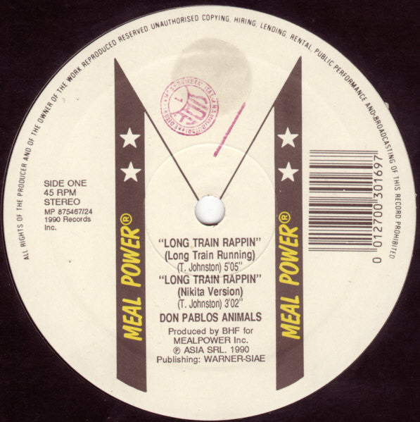 Release: Long Train Rappin / A Different Story-Vinyl-Italy-1990-MP 875467-24-565490