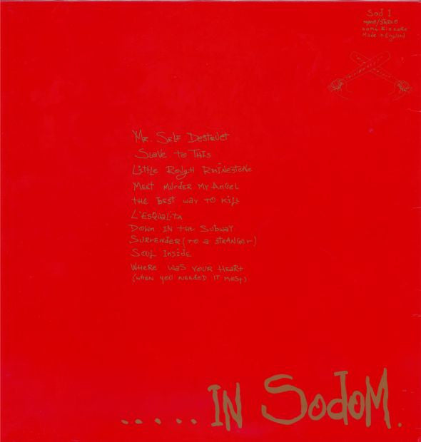 Release: This Last Night...In Sodom-Vinyl-UK-1987-Sod 1, SOD 1-706104