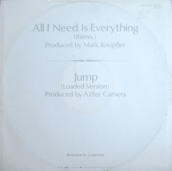Master Release: All I Need Is Everything by Aztec Camera