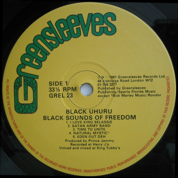 Master Release: Black Sounds Of Freedom by Black Uhuru