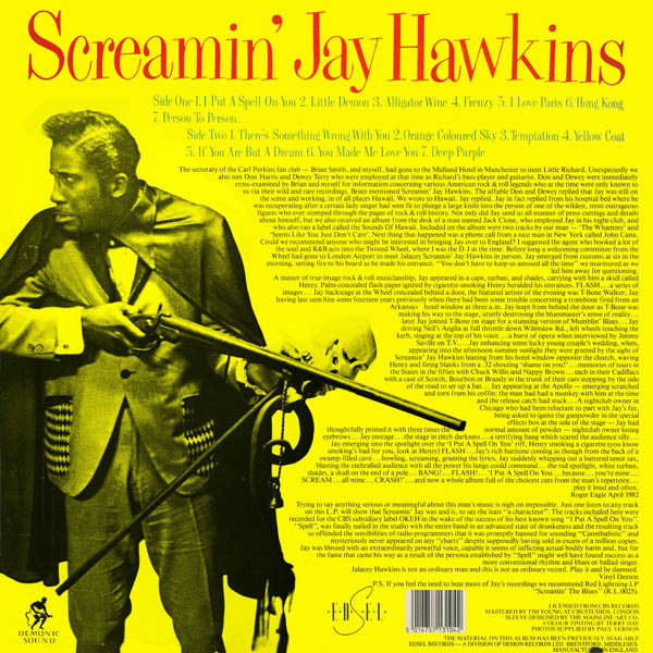 Master Release: Frenzy by Screamin' Jay Hawkins