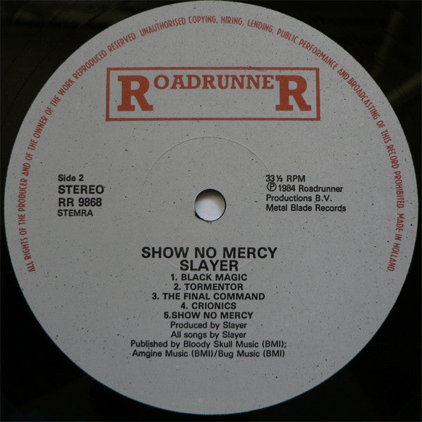 Master Release: Show No Mercy by Slayer