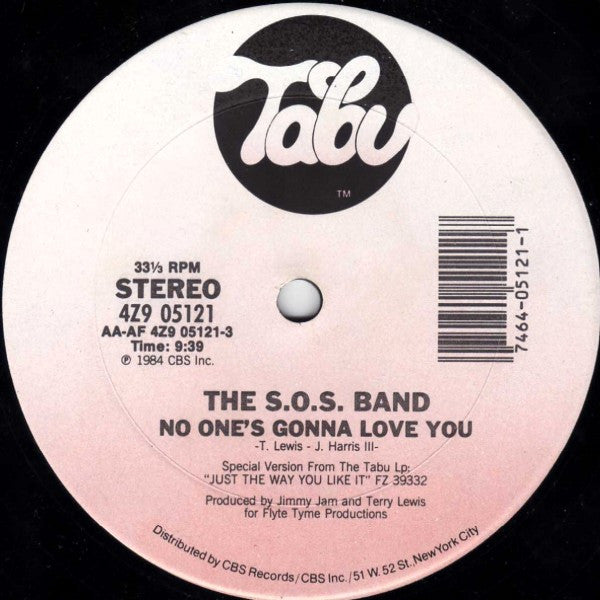 Master Release: No One's Gonna Love You by The S.O.S. Band