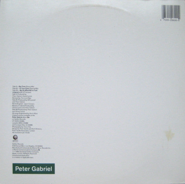 Release: Big Time-Vinyl-US-1986-0-20600, 9 20600-0 A-407251
