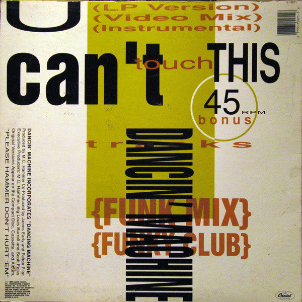 Master Release: U Can't Touch This by MC Hammer