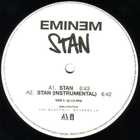 Release: Stan-Vinyl-UK-2000-497 470-1, 497 470-1, 497470-1, 497470-1-246631