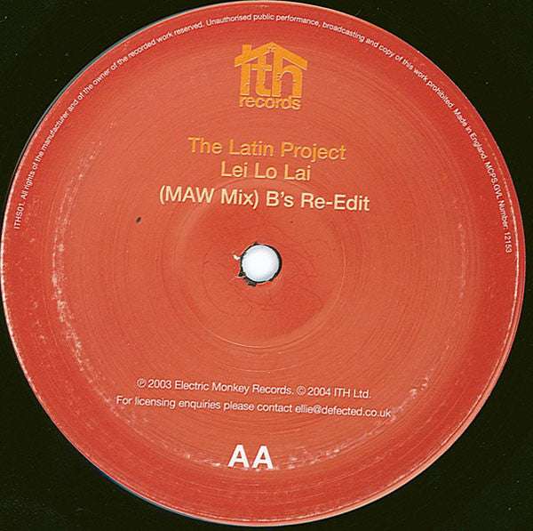 Master Release: I Can't Get No Sleep (Copyright Re-Edit) / Lei Lo Lai (MAW Mix B's Re-Edit) by Masters At Work