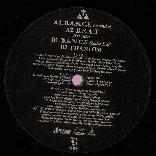 Release: D.A.N.C.E-Vinyl-UK, Europe & US-2007-ED017, BEC5772071-962842