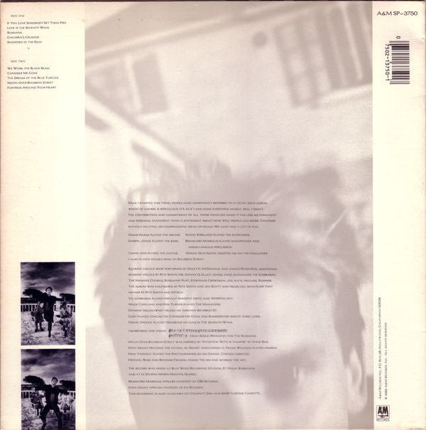 Release: The Dream Of The Blue Turtles-Vinyl-US-1985-SP-3750-439132