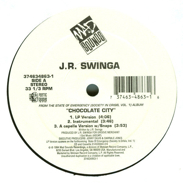Master Release: Chocolate City / Shorties Kaught In The System by J.R. Swinga