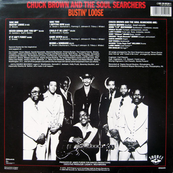 Master Release: Bustin' Loose by Chuck Brown & The Soul Searchers