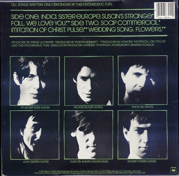 Release: The Psychedelic Furs-Vinyl-US-None-PC 36791-464658