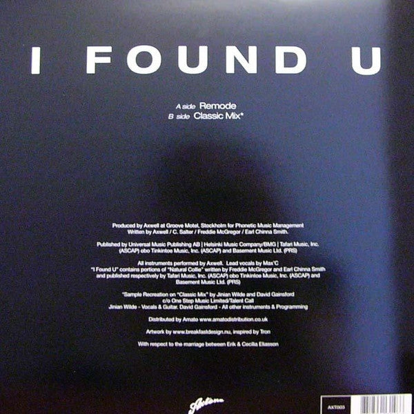 Master Release: I Found U by Axwell