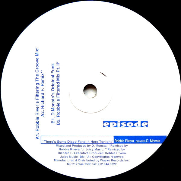 Master Release: There's Some Disco Fans In Here Tonight by Robbie Rivera